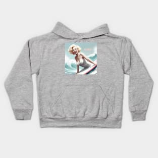 Marilyn Surfing Kids Hoodie